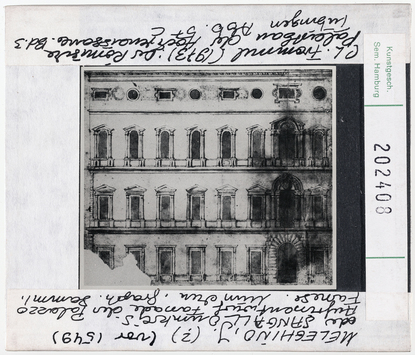 Vorschaubild Rom: Palazzo Farnese, Fassadenentwurf. Michelangelo 